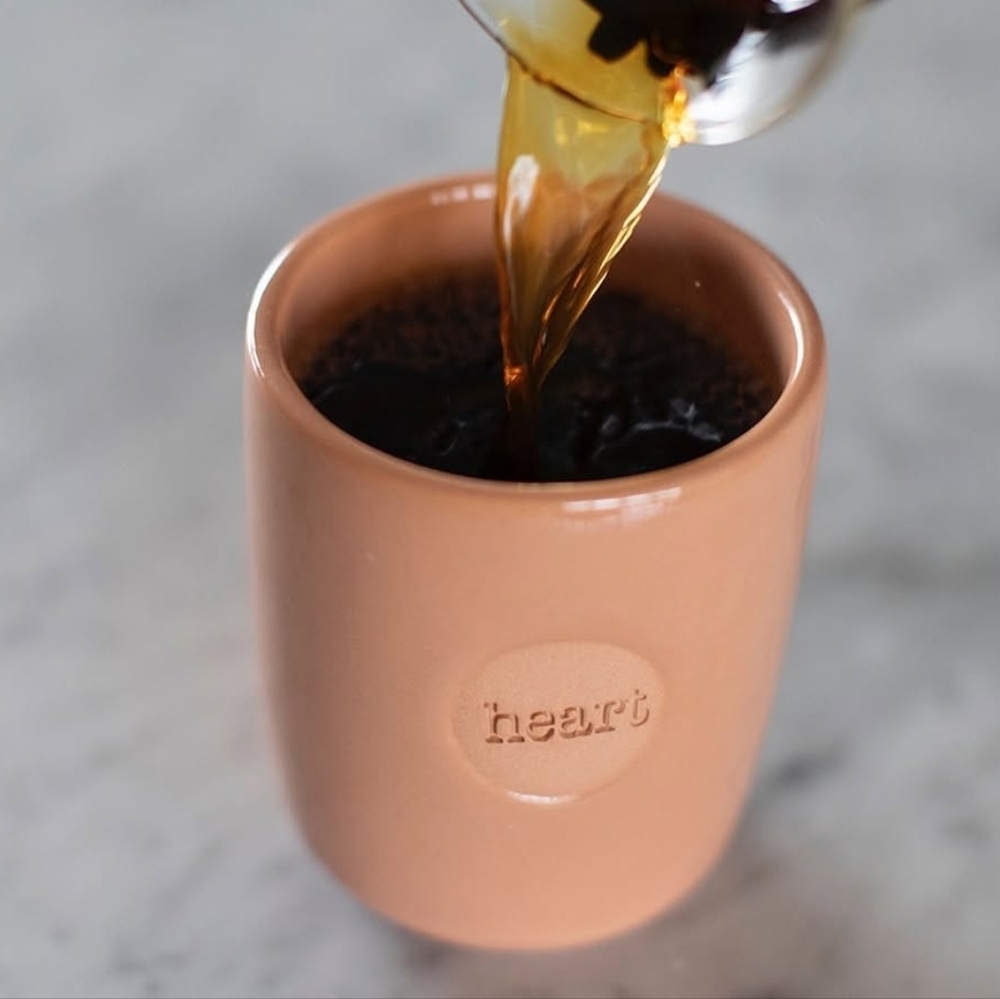 Pigeon Toe Heart Embossed Coffee Mug